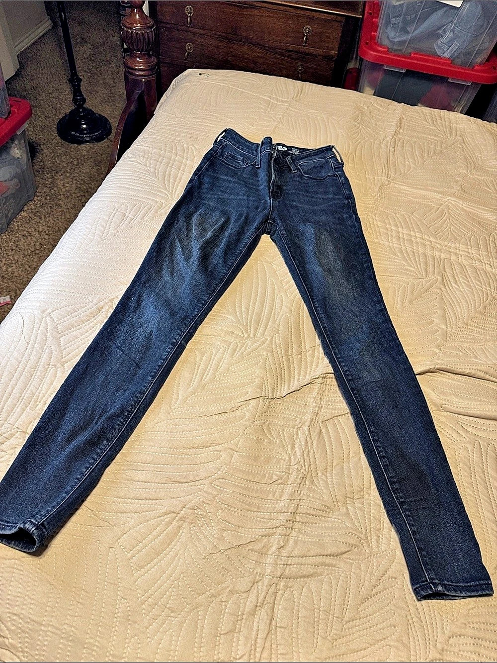 Old Navy Rockstar Super Skinny High Rise Secret-Slim Pockets Skinny Sz 0